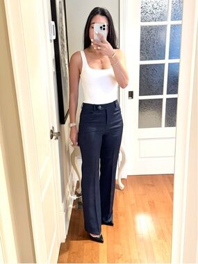 NWT Calvin Klein Navy Straight-Leg Dress Pants
